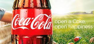 cartaz coca-cola abra a felicidade